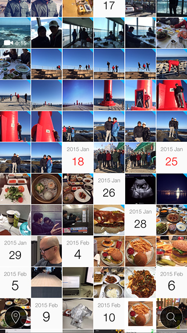 #Photos thumbnails without grouping